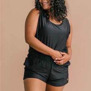 HONEYMARK SWIM ROMPER BLACK HONEY MARK SWIM SMALL